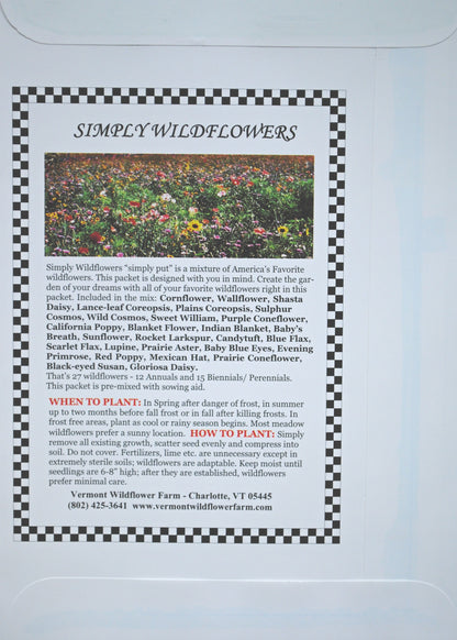 Simply Wildflowers Jumbo Seed Packet (BOGO)