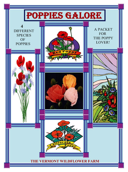 Poppies Galore Jumbo Seed Packet (BOGO)