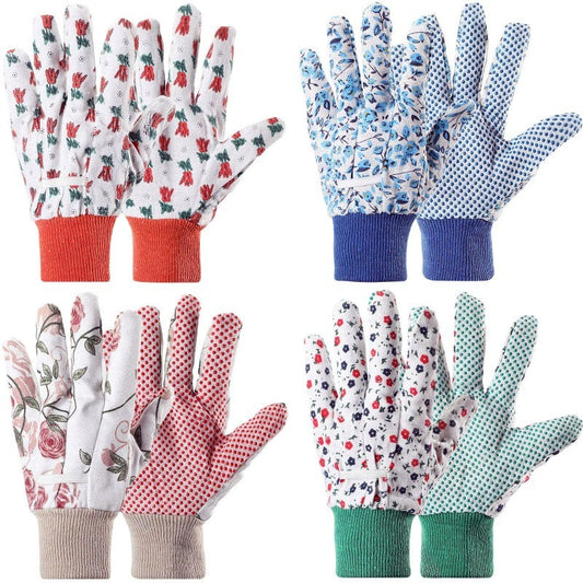 Ladies Cotton Breathable Garden Gloves